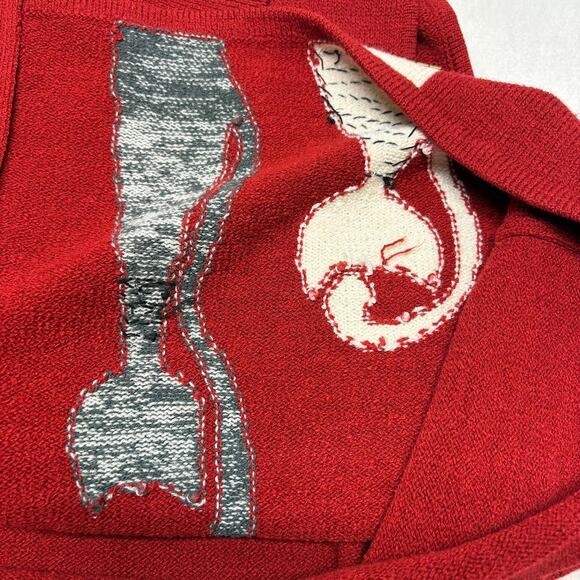 Allison Daley Embellished Cats Knit Red Sweater Vest Womens Plus Size 3X - Picture 10 of 11